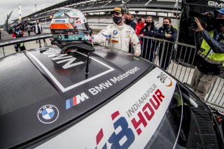 #34 BMW M6 GT3 of Nicky Catsburg, Connor De Phillippi, and Augusto Farfus, Walkenhorst Motorsport, GT3 Overall, SRO, Indianapolis Motor Speedway, Indianapolis, IN, September 2020.
 | Brian Cleary/SRO