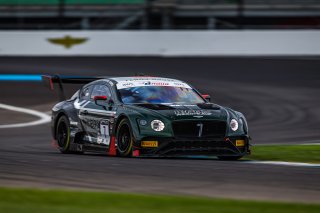 #7 Bentley Continental GT3 of Jules Gounon, Maxime Soulte, and Jordan Pepper, K-Pax Racing, GT3 OverallIN, Indianapolis, Indianapolis Motor Speedway, SRO, September 2020.
 | Fabian Lagunas/SRO