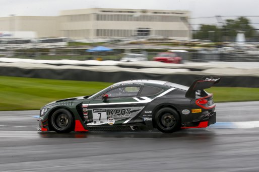 #7 Bentley Continental GT3 of Jules Gounon, Maxime Soulte, and Jordan Pepper, K-Pax Racing, GT3 OverallSRO, Indianapolis Motor Speedway, Indianapolis, IN, September 2020.
 | Brian Cleary/SRO