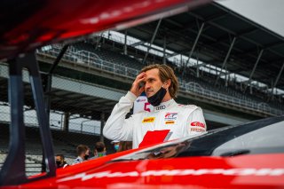 #31 Audi R8 LMS GT3 of Mirko Bortolotti, Spencer Pumpelly, and Markus Winkelhock, Audi Sport Team Hardpoint WRT, GT3 Overall, IN, Indianapolis, Indianapolis Motor Speedway, SRO, September 2020.
 | Fabian Lagunas/SRO
