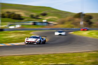 #61 Ferrari 488 GT3 of Jean-Claude Saada and Conrad Grunewald, AF Corse, Am, SRO America Sonoma Raceway, Sonoma, CA, March 2021.  | Fabian Lagunas 2021