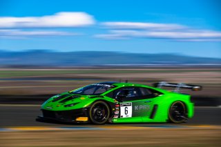 #6 Lamborghini Huracan GT3 of Corey Lewis and Giovanni Venturini, K-PAX Racing, Pro, SRO America Sonoma Raceway, Sonoma, CA, March 2021.  | Fabian Lagunas 2021