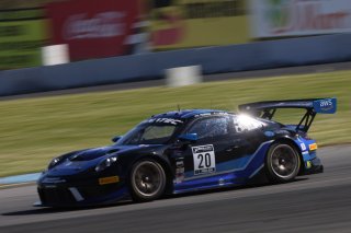 #20 Porsche 911 GT3-R of Fred Poordad and Jan Heylen, Wright Motorsports, Pro-Am, SRO America Sonoma Raceway, Sonoma, CA, March 2021.   | (c)2021 Regis Lefebure