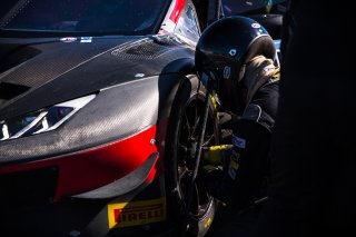 #91 Lamborghini Huracan GT3 of Jeff Burton and Vesko Kozarov, Rearden Racing, Pro-Am, SRO America, Sonoma Raceway, Sonoma, CA, March 2021. | Fabian Lagunas/SRO