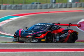 #70 McLaren 720S-GT3 of Brendan Iribe and Ollie Millroy, inception racing, Pro-Am, GT World Challenge America, SRO America, Circuit of the Americas, Austin, Texas, April May 2021. | Fabian Lagunas/SRO