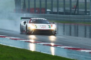 #61 Ferrari 488 GT3 of Jean-Claude Saada and Conrad Grunewald, AF Corse, Am, GT World Challenge America, SRO America, Circuit of the Americas, Austin, Texas, April May 2021. | Fabian Lagunas/SRO