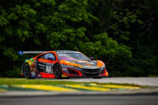 #77 Acura NSX GT3 of Michael Di Meo and Matt McMurry, Compass Racing, Fanatec GT World Challenge America powered by AWS, Pro-Am, SRO America, Virginia International Raceway, Alton, VA, June 2021. | Fabian Lagunas/SRO