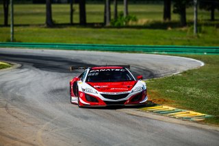 #93 Acura NSX GT3 of Taylor Hagler and Jacob Abel, Racers Edge Motorsports, Fanatec GT World Challenge America powered by AWS, Pro-Am, SRO America, VIRginia International Raceway, Alton, VA, June 2021. | Fabian Lagunas/SRO