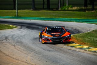 #77 Acura NSX GT3 of Michael Di Meo and Matt McMurry, Compass Racing, Fanatec GT World Challenge America powered by AWS, Pro-Am, SRO America, Virginia International Raceway, Alton, VA, June 2021. | Fabian Lagunas/SRO