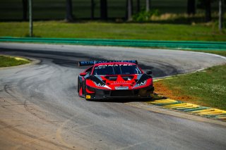 #91 Lamborghini Huracan GT3 of Jeff Burton and Vesko Kozarov, Rearden Racing, Pro-Am, GT World Challenge America, SRO America, VIRginia International Raceway, Alton, VA, June 2021. | Fabian Lagunas/SRO