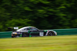 #33 Mercedes-AMG GT3 of Russell Ward and Mikael Grenier, Winward Racing, Fanatec GT World Challenge America powered by AWS, Pro, SRO America, Virginia International Raceway, Alton, VA, June 2021. | Fabian Lagunas/SRO