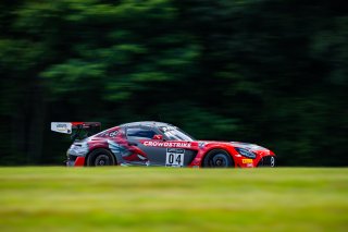 #04 Mercedes-AMG GT3 of George Kurtz and Colin Braun, DXDT Racing, Fanatec GT World Challenge America powered by AWS, Pro-Am, SRO America, Virginia International Raceway, Alton, VA, June 2021. | Fabian Lagunas/SRO