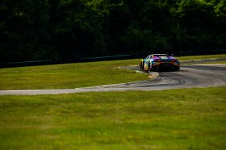 #88 Lamborghini Huracan GT3 of Jason Harward and Madison Snow, Zelus Racing, Fanatec GT World Challenge America powered by AWS, Pro-Am, SRO America, Virginia International Raceway, Alton, VA, June 2021. | Fabian Lagunas/SRO