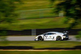 #9 Lamborghini Huracan GT3 of Ziad Ghandour and Sandy Mitchell, TR3 Racing, Fanatec GT World Challenge America powered by AWS, Pro-Am, SRO America, Virginia International Raceway, Alton, VA, June 2021. | Fabian Lagunas/SRO