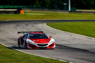 #93 Acura NSX GT3 of Taylor Hagler and Jacob Abel, Racers Edge Motorsports, Fanatec GT World Challenge America powered by AWS, Pro-Am, SRO America, VIRginia International Raceway, Alton, VA, June 2021. | Fabian Lagunas/SRO