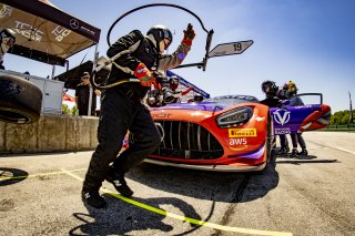 #19 Mercedes-AMG GT3 of Erin Vogel and Michael Cooper, DXDT Racing, Fanatec GT World Challenge America powered by AWS, Pro-Am, SRO America, Virginia International Raceway, Alton, VA, June 2021.
 | Regis Lefebure/SRO