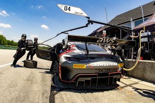 #04 Mercedes-AMG GT3 of George Kurtz and Colin Braun, DXDT Racing, Fanatec GT World Challenge America powered by AWS, Pro-Am, SRO America, Virginia International Raceway, Alton, VA, June 2021. | Brian Cleary/SRO