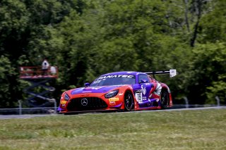 #19 Mercedes-AMG GT3 of Erin Vogel and Michael Cooper, DXDT Racing, Fanatec GT World Challenge America powered by AWS, Pro-Am, SRO America, Virginia International Raceway, Alton, VA, June 2021. | Brian Cleary/SRO