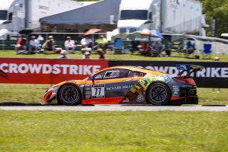 #77 Acura NSX GT3 of Michael Di Meo and Matt McMurry, Compass Racing, Fanatec GT World Challenge America powered by AWS, Pro-Am, SRO America, Virginia International Raceway, Alton, VA, June 2021.
 | Brian Cleary/SRO