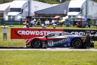 #70 McLaren 720S GT3 of Brendan Iribe and Ollie Millroy, inception racing, Fanatec GT World Challenge America powered by AWS, Pro-Am, SRO America, Virginia International Raceway, Alton, VA, June 2021. | Brian Cleary/SRO