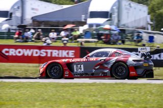 #04 Mercedes-AMG GT3 of George Kurtz and Colin Braun, DXDT Racing, Fanatec GT World Challenge America powered by AWS, Pro-Am, SRO America, Virginia International Raceway, Alton, VA, June 2021. | Brian Cleary/SRO
