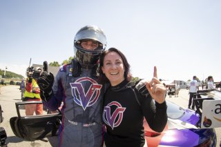 #19 Mercedes-AMG GT3 of Erin Vogel and Michael Cooper, DXDT Racing, Fanatec GT World Challenge America powered by AWS, Pro-Am, SRO America, Virginia International Raceway, Alton, VA, June 2021. | Regis Lefebure/SRO