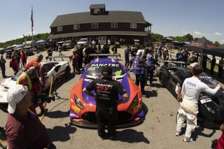 #19 Mercedes-AMG GT3 of Erin Vogel and Michael Cooper, DXDT Racing, Fanatec GT World Challenge America powered by AWS, Pro-Am, SRO America, Virginia International Raceway, Alton, VA, June 2021. | Regis Lefebure/SRO