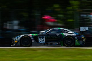 #33 Mercedes-AMG GT3 of Russell Ward and Mikael Grenier, Winward Racing, Fanatec GT World Challenge America powered by AWS, Pro, SRO America, Virginia International Raceway, Alton, VA, June 2021. | Fabian Lagunas/SRO