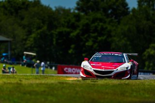 #93 Acura NSX GT3 of Taylor Hagler and Jacob Abel, Racers Edge Motorsports, Fanatec GT World Challenge America powered by AWS, Pro-Am, SRO America, VIRginia International Raceway, Alton, VA, June 2021. | Fabian Lagunas/SRO