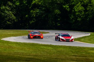#93 Acura NSX GT3 of Taylor Hagler and Jacob Abel, Racers Edge Motorsports, Fanatec GT World Challenge America powered by AWS, Pro-Am, SRO America, VIRginia International Raceway, Alton, VA, June 2021. | Fabian Lagunas/SRO