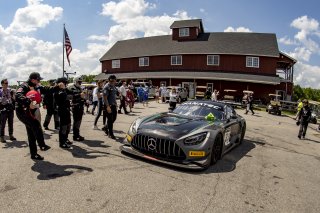 #33 Mercedes-AMG GT3 of Russell Ward and Mikael Grenier, Winward Racing, Fanatec GT World Challenge America powered by AWS, Pro, SRO America, Virginia International Raceway, Alton, VA, June 2021.
 | Brian Cleary/SRO