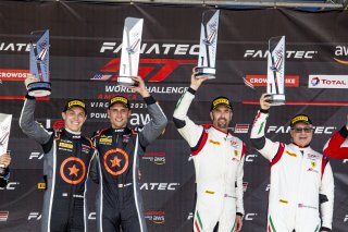 Podium, Pirelli GT4 America, SRO America, VA, VIRginia International Raceway, June 2021. | Brian Cleary/SRO
