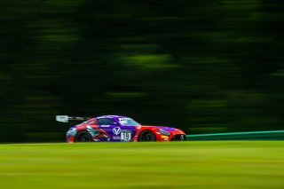 #19 Mercedes-AMG GT3 of Erin Vogel and Michael Cooper, DXDT Racing, Fanatec GT World Challenge America powered by AWS, Pro-Am, SRO America, Virginia International Raceway, Alton, VA, June 2021. | Fabian Lagunas/SRO