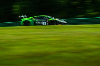 #6 Lamborghini Huracan GT3 of Corey Lewis and Giovanni Venturini, K-PAX Racing, Fanatec GT World Challenge America powered by AWS, Pro, SRO America, VIRginia International Raceway, Alton, VA, June 2021. | Fabian Lagunas/SRO