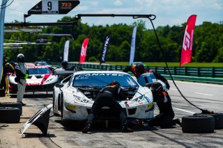 #9 Lamborghini Huracan GT3 of Ziad Ghandour and Sandy Mitchell, TR3 Racing, Fanatec GT World Challenge America powered by AWS, Pro-Am, SRO America, Virginia International Raceway, Alton, VA, June 2021. | Fabian Lagunas/SRO