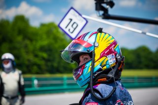 #19 Mercedes-AMG GT3 of Erin Vogel and Michael Cooper, DXDT Racing, Fanatec GT World Challenge America powered by AWS, Pro-Am, SRO America, Virginia International Raceway, Alton, VA, June 2021. | Fabian Lagunas/SRO