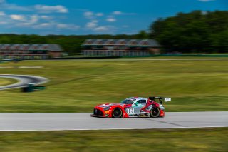 #63 Mercedes-AMG GT3 of David Askew and Ryan Dalziel, DXDT Racing, Fanatec GT World Challenge America powered by AWS, Pro-Am, SRO America, Virginia International Raceway, Alton, VA, June 2021. | Fabian Lagunas/SRO
