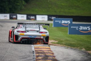 #63 Mercedes-AMG GT3 of David Askew and Ryan Dalziel, DXDT Racing, Fanatec GT World Challenge America powered by AWS, Pro-Am, SRO America, Road America, Elkhart Lake, Aug 2021.
 | Sarah Weeks/SRO             
