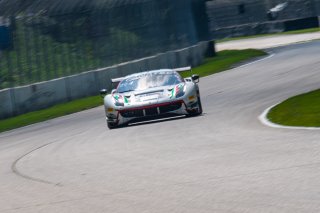 #61 Ferrari 488 GT3 of Jean-Claude Saada and Conrad Grunewald, AF Corse, Fanatec GT World Challenge America powered by AWS, Am, SRO America, Road America, Elkhart Lake, Aug 2021.
 | SRO Motorsports Group