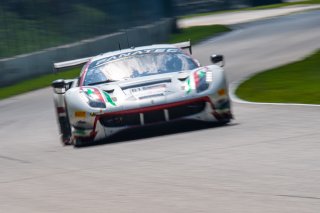 #61 Ferrari 488 GT3 of Jean-Claude Saada and Conrad Grunewald, AF Corse, Fanatec GT World Challenge America powered by AWS, Am, SRO America, Road America, Elkhart Lake, Aug 2021.
 | SRO Motorsports Group