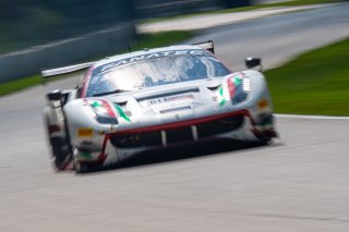 #61 Ferrari 488 GT3 of Jean-Claude Saada and Conrad Grunewald, AF Corse, Fanatec GT World Challenge America powered by AWS, Am, SRO America, Road America, Elkhart Lake, Aug 2021.
 | SRO Motorsports Group