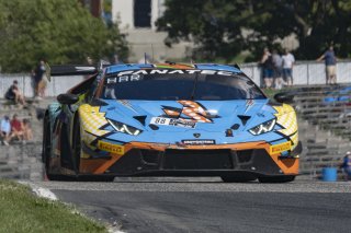 #88 Lamborghini Huracan GT3 of Jason Harward and Madison Snow, Zelus Racing, Fanatec GT World Challenge America powered by AWS, Pro-Am, SRO America, Road America, Elkhart Lake, Aug 2021.
 | Brian Cleary/SRO