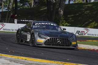 #33 Mercedes-AMG GT3 of Russell Ward and Philip Ellis, Winward Racing, Fanatec GT World Challenge America powered by AWS, Pro, SRO America, Road America, Elkhart Lake, WI, Aug 2021. | Brian Cleary/SRO