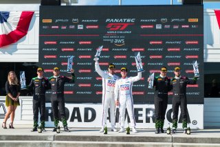 Podium, Race 2, Road America, Elkhart Lake, Aug 2021. | Fabian Lagunas/SRO