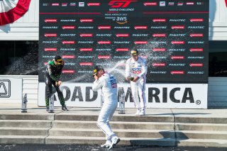 Podium, Race 2, Road America, Elkhart Lake, Aug 2021. | Fabian Lagunas/SRO