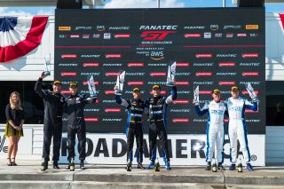 Podium, Race 2, Road America, Elkhart Lake, Aug 2021. | Fabian Lagunas/SRO