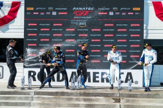 Podium, Race 2, Road America, Elkhart Lake, Aug 2021. | Fabian Lagunas/SRO