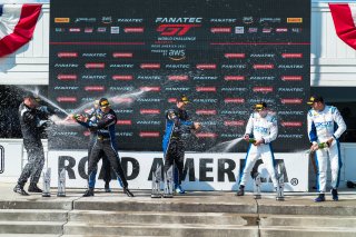 Podium, Race 2, Road America, Elkhart Lake, Aug 2021. | Fabian Lagunas/SRO