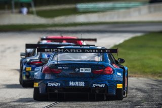 #96 BMW F13 M6 GT3 of Michael Dinan and Robby Foley, Turner Motorsport, Fanatec GT World Challenge America powered by AWS, Pro, SRO America, Road America, Elkhart Lake, Aug 2021. | Fabian Lagunas/SRO
