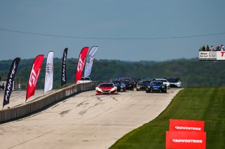 #93 Acura NSX GT3 of Taylor Hagler and Dakota Dickerson, Racers Edge Motorsports, Fanatec GT World Challenge America powered by AWS, Pro-Am, SRO America, Road America, Elkhart Lake, WI, Aug 2021. | Sarah Weeks/SRO             